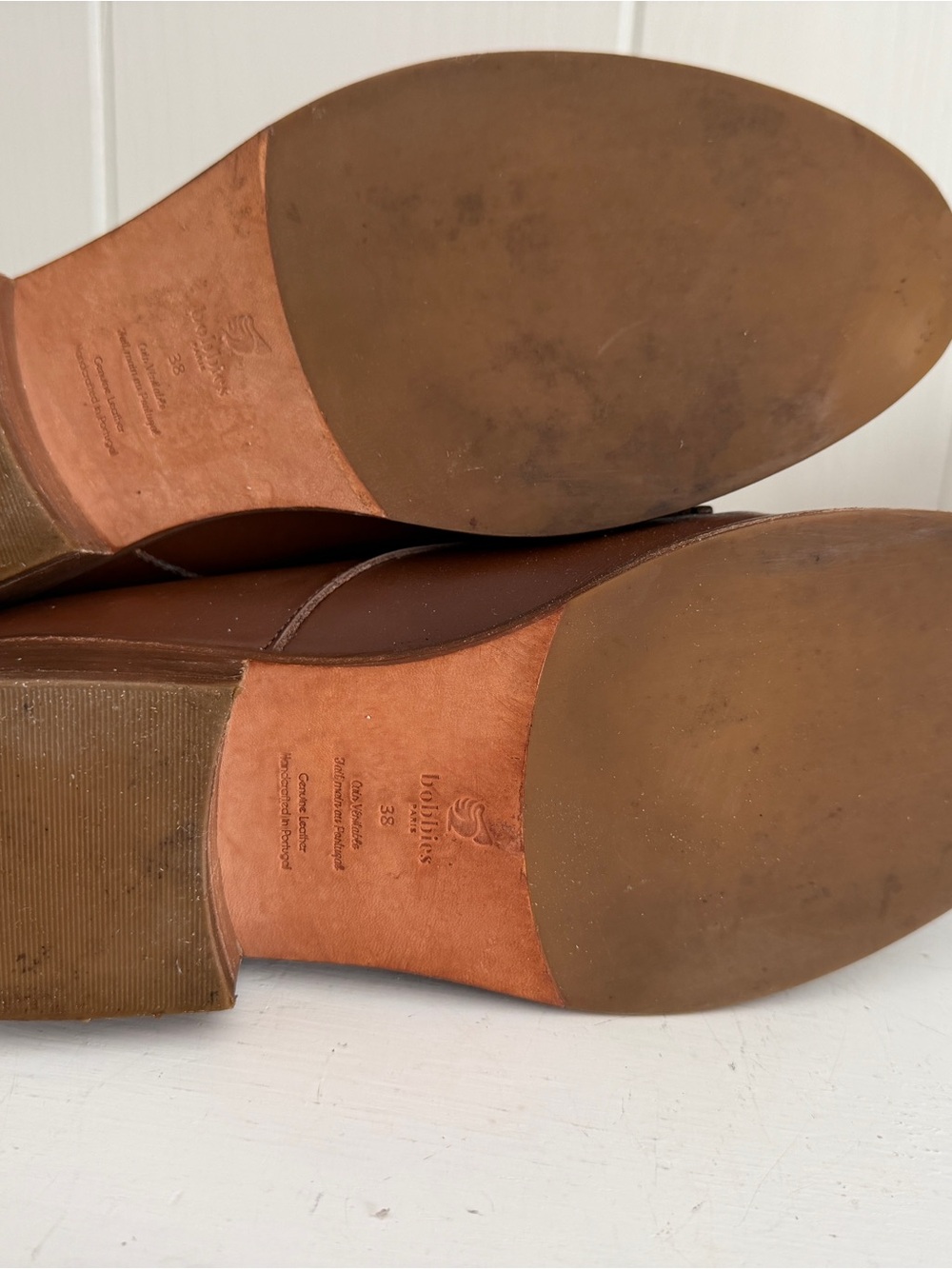 Bobbie’s Paris Brown Leather Lace-Up Ankle Boots for Women Size 38 - Picture 5 of 8